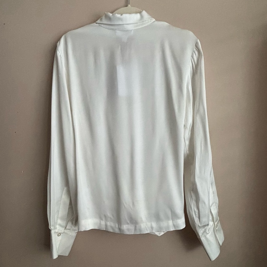 Beaufille Lewis Blouse Sz M In Pearl White Designer — image 5 of 8